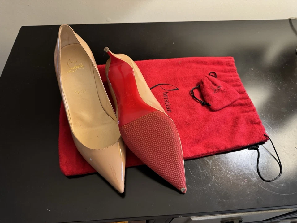 Christian Louboutin So Kate Pointed Toe Pump - Black, Size 39.5 (2 pairs) - Image 3 of 4