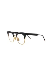Thom Browne Unisex Novelty 51mm Navy Gold Opticals TB507-CNVYGLD51
