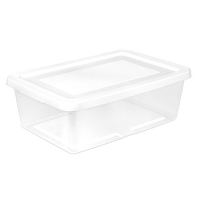 Sterilite 12Qt Storage Box, Stackable Plastic Container, Home Organizer, 24 Pack