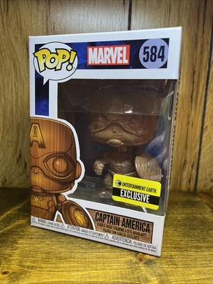 Funko Pop Captain America #584 Entertainment Earth Exclusive Vinyl Figure Marvel