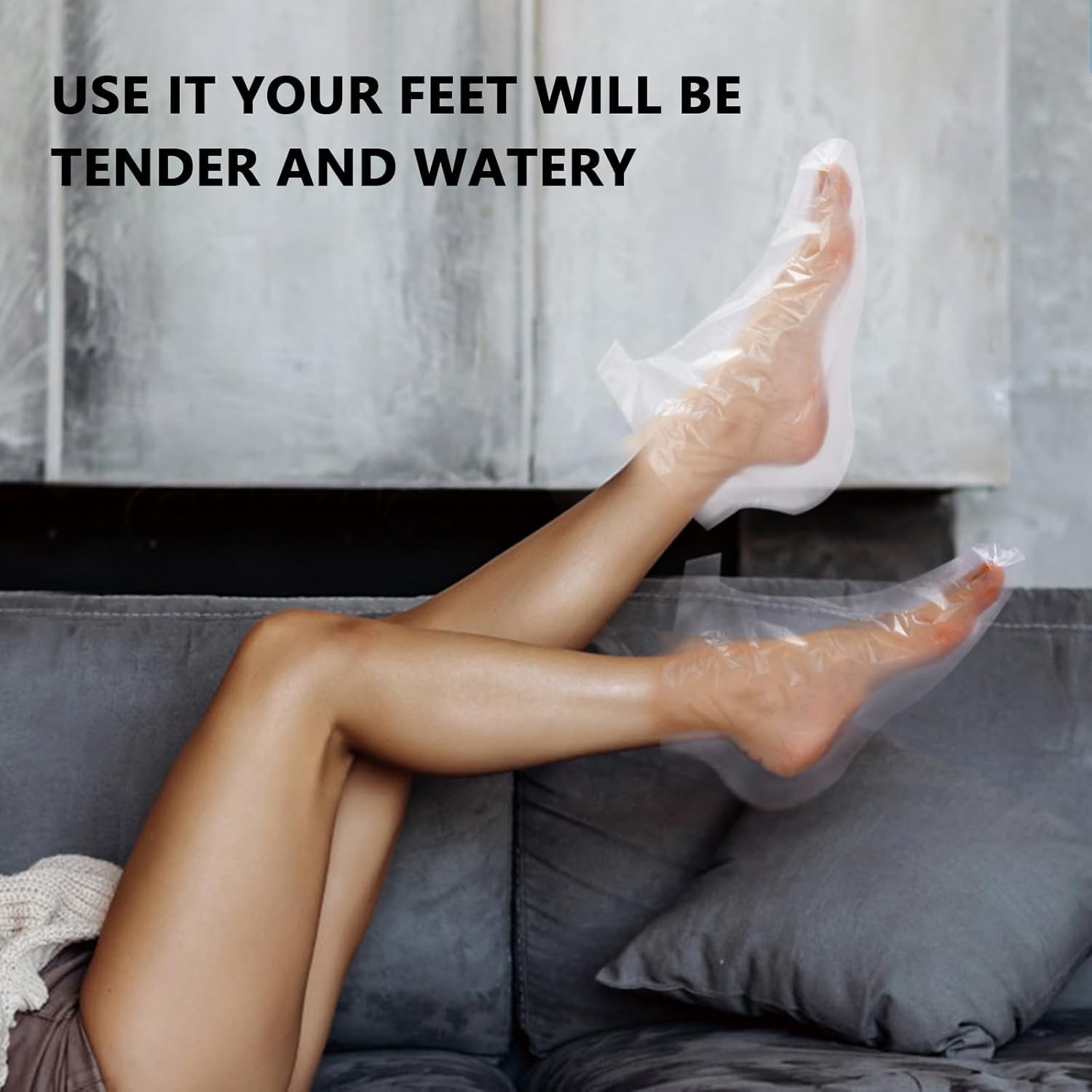 Plastic Foot Covers for Feet, Used Moisturizing Disposable Medium 