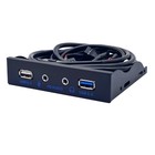 1X(Hub USB 3.0 USB3.0 per PC Pannello Frontale per PC 20 Pin 3.5" Bay Flopp6338