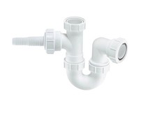 McALPINE - WM2  1 1/2" White Polypropylene Appliance P Trap
