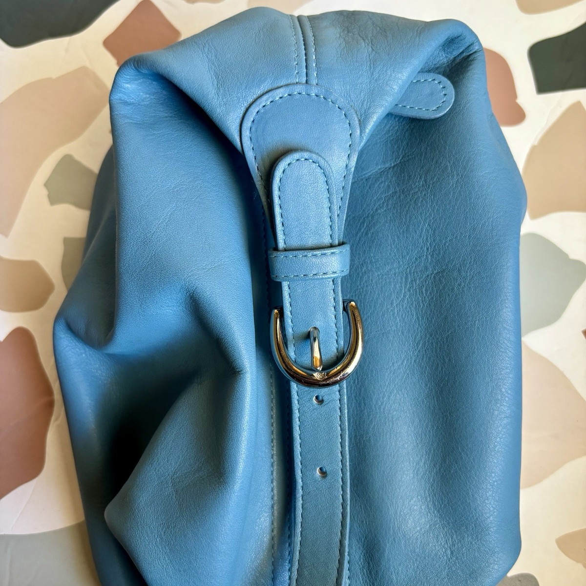 バッグ Vintage Coach Leather Hobo Bag 4145 COACH 4145 Vintage One Shoulder Bag Blue Leather Hobo Y2K | eBay