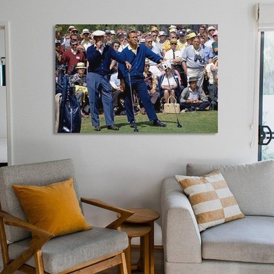 Ben Hogan and Arnold Palmer Golf Wall Art Picture Painting Poster