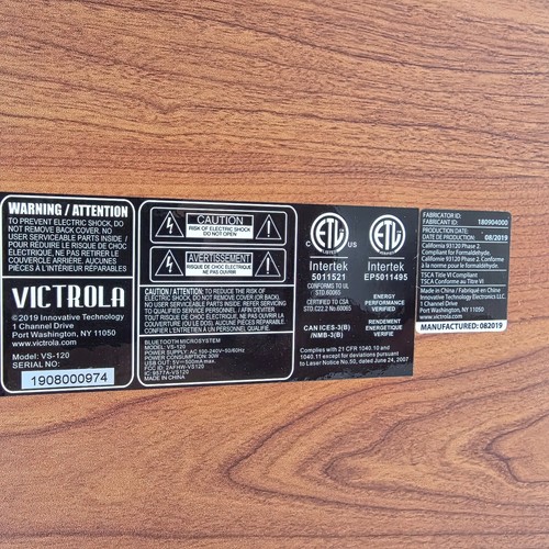 Victrola VS-120 Bluetooth Radio CD USB AUX Microsystem - Works - Picture 12 of 14