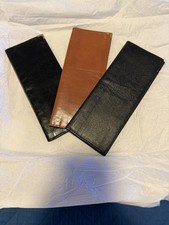Genuine Leather Checkbook and Credit Card holder Cover Lot Of 3
