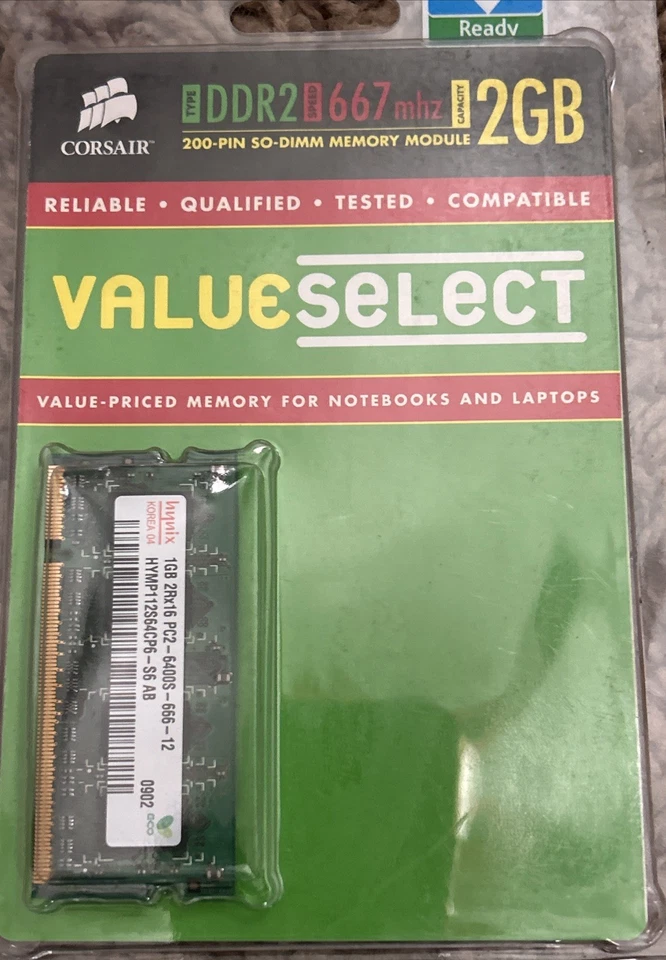 (3) 667 MHz 2GB Memory Modules DDR2 SO-DIMM 200 Pin Notebooks Laptops New - Image 2 of 4
