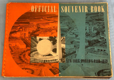 Vintage New York World's Fair 1939 Official Souvenir Book Spiral Bound Paperback