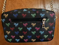 NWT American Bee Purse Black Vegan Leather Crossbody Bag Gold Hardware