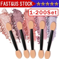 30Pcs Disposable Eyeshadow Brush, Double Ended Sponge Eye Shadow Applicator