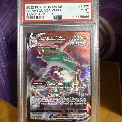 Pokémon TCG Rayquaza VMAX TG20 Silver Tempest English PSA 9 Mint