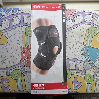 McDavid 429-01-32.2 Hinged Knee Brace - Black Size Small Level 3 Support Size XL