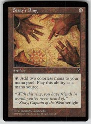 Sisay's Ring - Visions #154 - Common Artifact