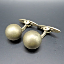 Zeitlose Manschettenknöpfe 835 Silber Meistermarke FAG Kugel Vintage Cufflinks