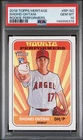 2018 Topps Heritage Shohei Ohtani Rookie Performers RC PSA 10 #RP-SO Rookie Card