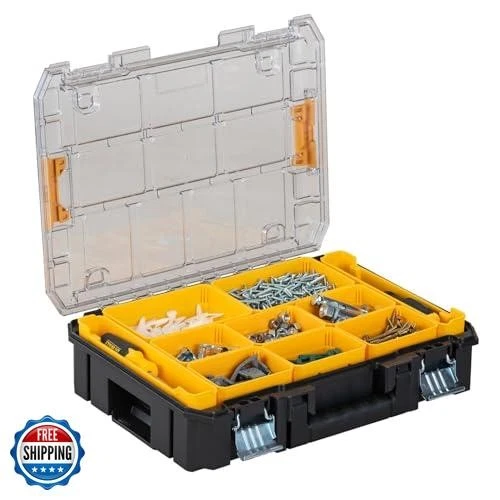 DEWALT TSTAK Tool Organizer, Small Parts and Screw Organizer Tool Box with Re - Image 2 of 4