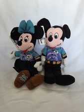 Disney Quest Navigator Mickey 9"  Navigator Minnie 9". Has Disney Quest Tag.