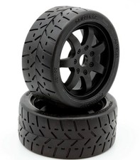 Powerhobby 18 Gripper 42100 Belted Mounted Tires 17mm Black Wheels Powerhobby 18 Gripper 42100 Belted Mounted Tires 17mm Black Wheels