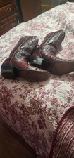 Justin Full Quill Womens Western Boots Burgundy Color 7D