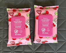 Biopure Strawberry Shortcake Anti-Bacterial Hand Wipes (2 Pks)