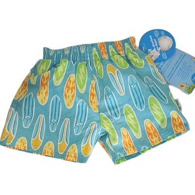 iplay Infant Boy Swim Diaper Trunks Surfboards Surf UPF 50+ Reusable NWT