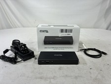 Plugable USB-C Dual HDMI Docking Station UD-MSTH2 65W Power Delivery
