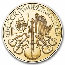 2026 Austria 1/25 oz Gold Philharmonic BU