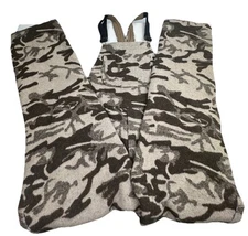 Columbia Gallatin Range PHG Performance Hunting Gear Wool Blend Camo Bibs Medium