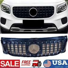 1x Front Bumper Grille Grill GT Style for Mercedes BenzS GLB X247 2020-2023
