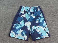 Nike Shorts Boys XL Blue Drawstring Gym Train Dri Fit Run