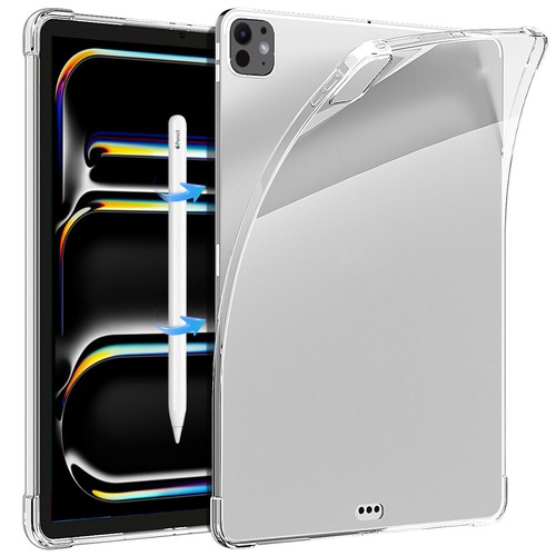 For iPad Pro 13" 11" Clear Case M4 2024 Shockproof Transparent Protective Cover - Picture 12 of 15
