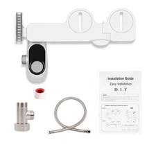 Bidet Fresh Water Spray Kit Non Electric Toilet Seat Attachment Pressure Control