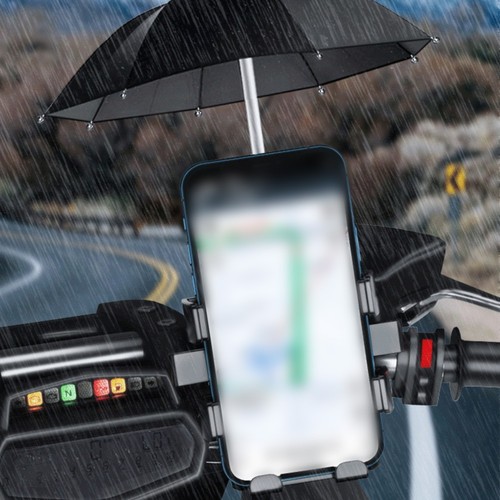 Support téléphone portable pour vélos avec parasol et angle de vision réglab - Photo 8 sur 14