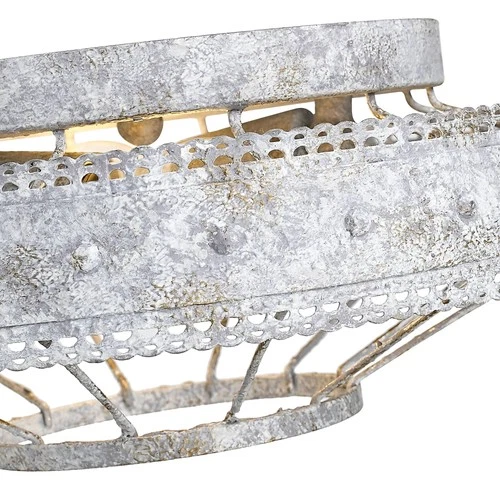 Golden Lighting Ferris 14" Wide French White 2-Light Ceiling Light - Picture 4 of 6