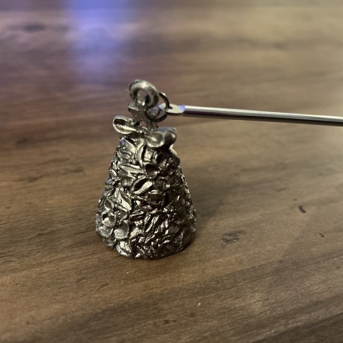 Vintage Pewter Candle Snuffer Christmas Tree - Picture 2 of 2