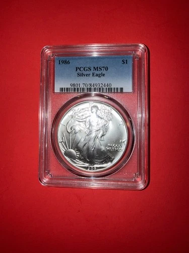 1986 Silver Eagle ms70 PGCS