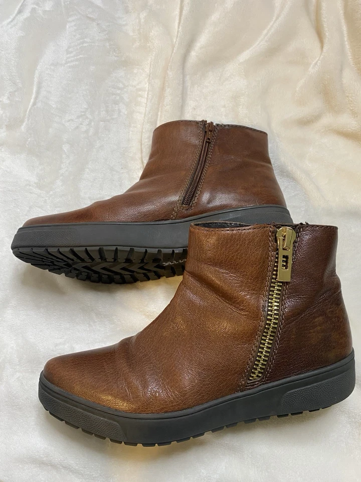 Botines Chelsea Crew Etiqueta Negra Cuero Marrón Talla 39 8 8.5 Foto 4 de 4