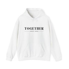 Sudadera con Capucha para Parejas, Juntos Desde 2025 Acogedora Sudadera, Regalo Aniversario,