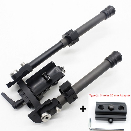 V10 Carbon Fiber Tactical Rifle Bipod Mount 6.5-9" Adjustable QD Sling Swivel - Picture 14 of 29