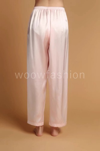 Lady 19MM Silk Pants Pajama Bottoms Lounge Pants Trouser Pj Sleepwear Loungewear - Picture 6 of 20