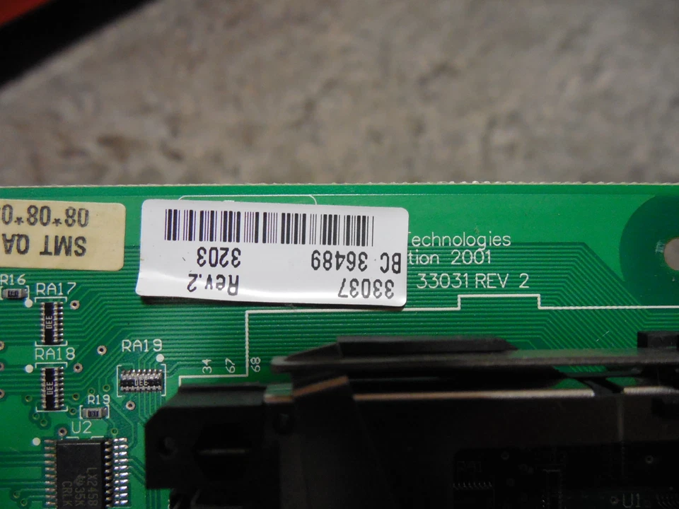 USED Zebra 33037 BC36489 Bar Code Printer PCMCIA Board Rev. 2 33031 - Image 3 of 3