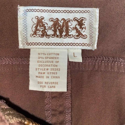 AMX Brown Zip Up Utility Jacket Vintage Large - Picture 3 of 5