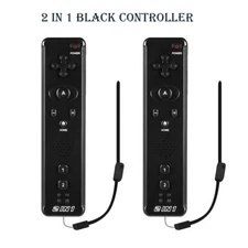 2Pack 2 IN 1 Built in Motion Plus Remote Controller For Nintendo Wii Games New