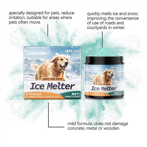 Pet-Friendly Ice Melt – Fast-Acting Magnesium Chloride Formula, Safer for Pets - Picture 12 of 15