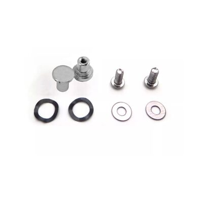 Chrome Detachable Latch Kit Nut/Bolt/Stud with Bolt Washers for Harley Davidson