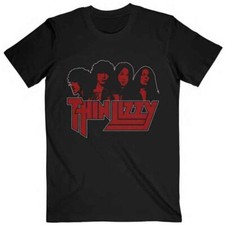 Image of Thin Lizzy Unisex T-Shirt: Band Photo Logo (X-Large)
