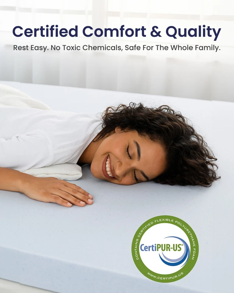 2" 3" 4" RV Mattress Topper/Camper Pad, Twin 3/4 Full Bunk Short Queen RV King - Image 2 of 4