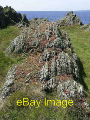 Foto 6x4 vertikale Felsschichten am Langness Point Castletown\/SC2667 etwas um 2004