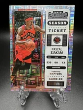 2022-23 Panini Contenders Pascal Siakam Season Ticket #22 Toronto Raptors